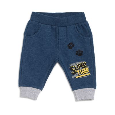 Boys Medium Blue Fleece Sweatpants